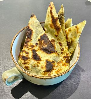 Zataar manakish  at The Stage in Dubai