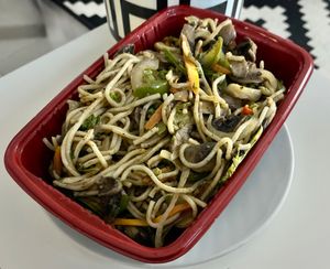 Spicy Singapore noodles  at Gracie Chen's in Dubai