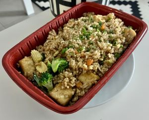 Vegetable and tofu fried rice  at Gracie Chen's in Dubai