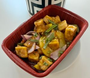 Sweet and sour tofu at Gracie Chen's in Dubai