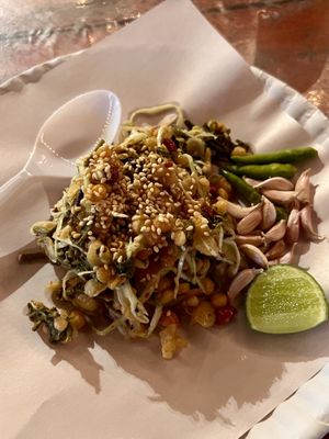 Tea leaf salad   at Memories of Chiang Mai in Chiang Mai