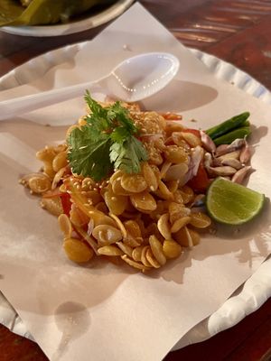 Crispy chickpea salad   at Memories of Chiang Mai in Chiang Mai