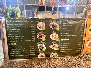 Vegan friendly salads menu   at Memories of Chiang Mai in Chiang Mai