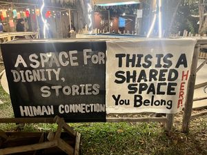 Signs for the venue   at Memories of Chiang Mai in Chiang Mai