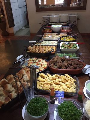 Main courses  at Recanto Vegetariano in Sao Paulo