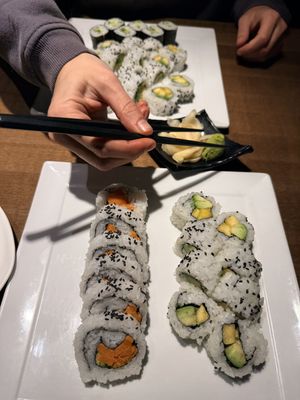 Steamed yam roll, tropical roll   at Bluetail Sushi - Commerce in Kelowna