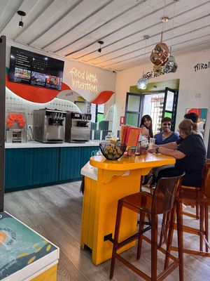 Juice bar  at YAM in Antigua