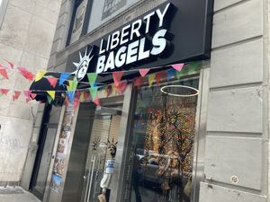 Front  at Liberty Bagels Grand Central in New York City