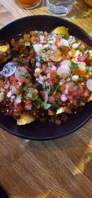 Nachos at Antojitos Cantina in Edinburgh