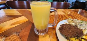 Mimosa in a mug won me over 😄 at The Little Grill in Harrisonburg
