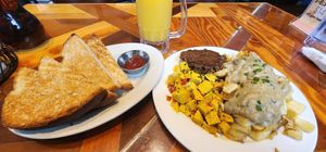Vegan breakfast in full view at The Little Grill in Harrisonburg