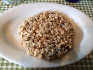 vegan oatmeal chocolate chip cookie at The Little Grill in Harrisonburg