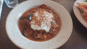 Mijoté aubergine et lentilles at Croustille in Toulouse
