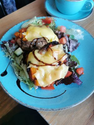 Stuffed mushrooms at Waterside Cafe in Kendal