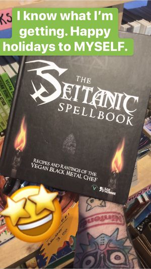 Small books section  at Vegan Haven in Seattle