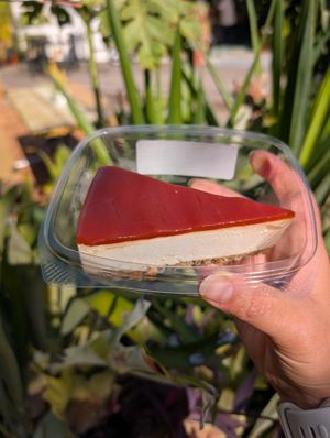 GF & Vegan Guava white chocolate cheesecake - Seasonal at Simply Naked Co. in St Petersburg