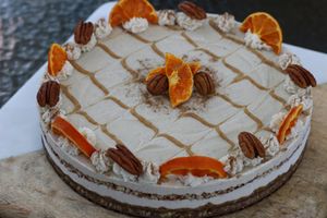 GF & Vegan Special order orange spice n pecan cheesecake  at Simply Naked Co. in St Petersburg