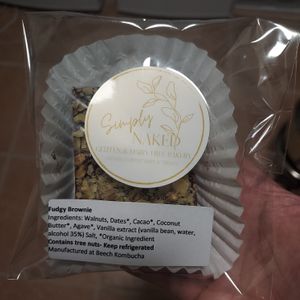 GF & Vegan Brownie at Simply Naked Co. in St Petersburg