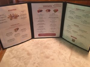 Inside Menu at Torpasta - Devine Pastabilities in San Diego