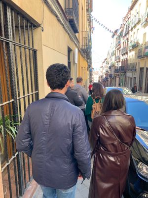 Walk the streets of gorgeous Madrid during the tour. at Vegan Tour Madrid in Madrid