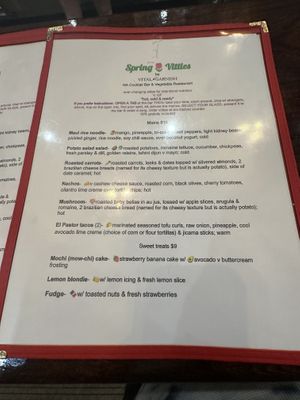  Menu  at Vital Garnish in Canandaigua
