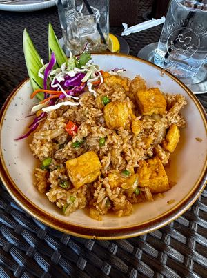 Vegan Fried Rice with Fried Tofu at 26 Thai Sushi & Bar (Brookhaven) in Brookhaven