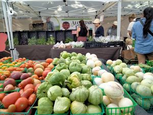 Alcantar Farms has great vegetables, berries and melons at Melrose Place Farmers Market in West Hollywood