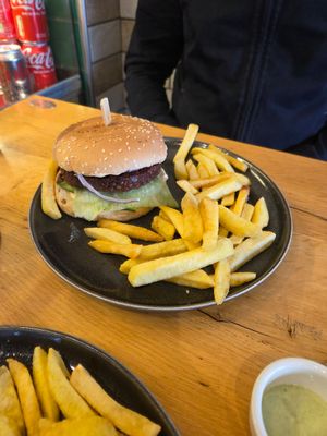Satkaar burger at Satkaar in Pinner