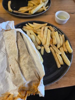 Chilli tofu wrap at Satkaar in Pinner