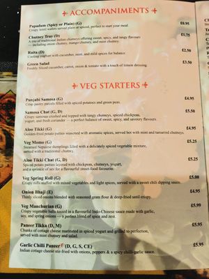Starters at Gurkha Junction Limited in Derby