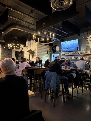 Restaurant and bar  at The Den in Revelstoke