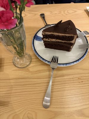 Chocolate cake  at Tenon Vegan Sushi in New York City