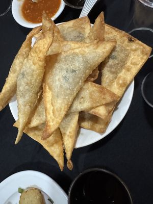 Vegan Fried Wontons   at Ling's Pavilion in Mumbai