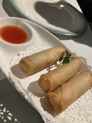 Vegetable spring rolls at Lao Sze Chuan in Orange