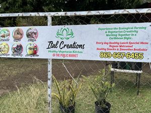   at Ital Creations Restaurant at Bliss Farms in Brumaire