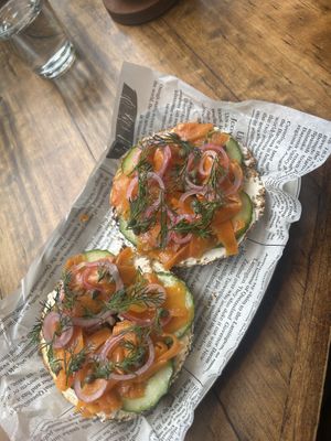   at Lumen Alley Coffee & Bagels in South Yarra