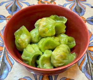 Vegetable dumplings  at The Collective by Market Cafe in Dubai