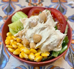 Hummus bowl at The Collective by Market Cafe in Dubai