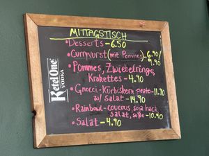 menu  at VKK in Bremen