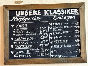 menu  at VKK in Bremen