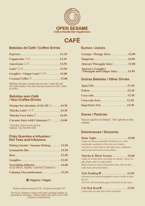  at Open Sesame - Café & Noodle Bar Vegetariano in Porto