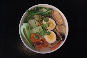 White Miso Sesame at Open Sesame - Café & Noodle Bar Vegetariano in Porto