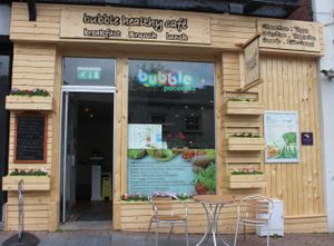 Front Facade at Bubble Tea Paradise Healthy Cafe in Limerick