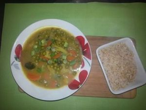 Vegan Curry at Bubble Tea Paradise Healthy Cafe in Limerick