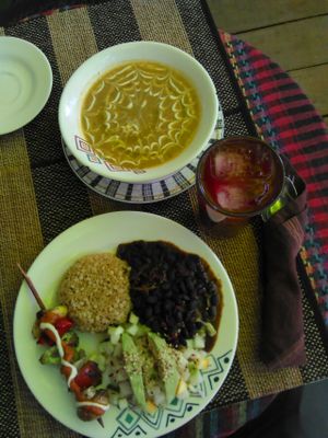 Lunch of the day at Espiritu Libre in Medellin