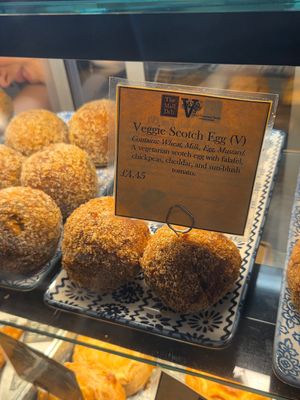 Vegan scotch eggs at The Mall Deli in Bristol