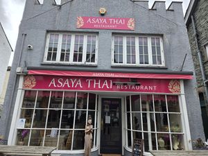 Front of the restaurant at Asaya Thai Restaurant in Keswick