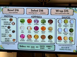 Custom Entree Menu at Sheesh Mediterranean in Dunwoody