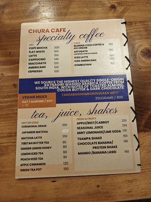 Vegan Milks at Chura in Dharamshala
