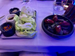 Vegetables & falafels at Europea in Montreal